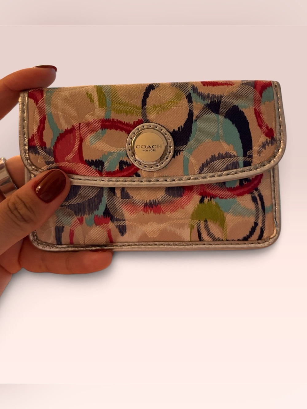 Coach Poppy Ikat Wallet